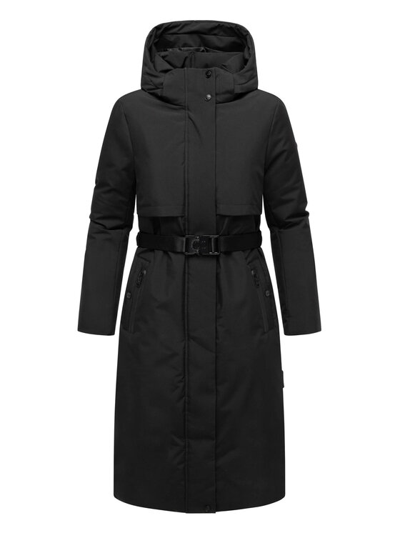 Navahoo Navahoo Kurtka zimowa Waldbummler Czarny Regular Fit