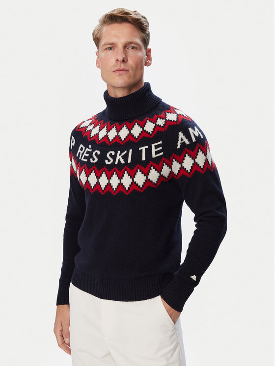 Robe di Kappa Rollkragenpullover Gerlos 62127WW Dunkelblau Regular Fit