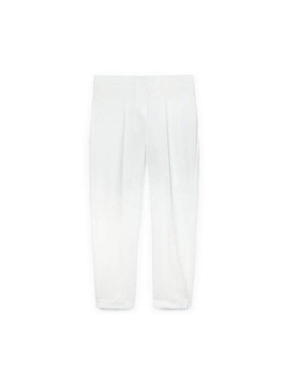 Fiorella Rubino Fiorella Rubino Pantaloni di tessuto P180L002203N011 Bianco Regular Fit