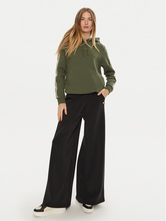 Guess Guess Bluza Carla V4YQ11 KB3P2 Zielony Regular Fit