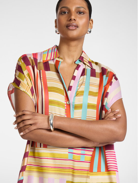 Elena Mirò Elena Mirò Vestito da giorno 7013E000345N001 Rosa Over Fit