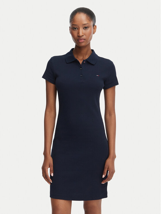 Tommy Jeans Tommy Jeans Ежедневна рокля Bodycon DW0DW22852 Тъмносин Slim Fit