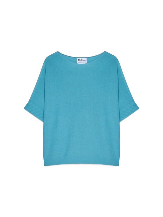 Fiorella Rubino Fiorella Rubino Maglione M250E002272N005 Turchese Boxy Fit