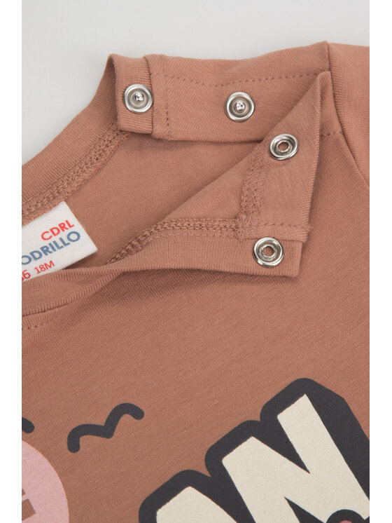 Coccodrillo Coccodrillo T-Shirt ZC3143104LGL-018 Brązowy Regular Fit