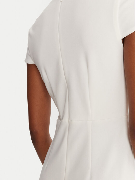 Rinascimento Rinascimento Coctailkleid CFC0125515003 Weiß Slim Fit