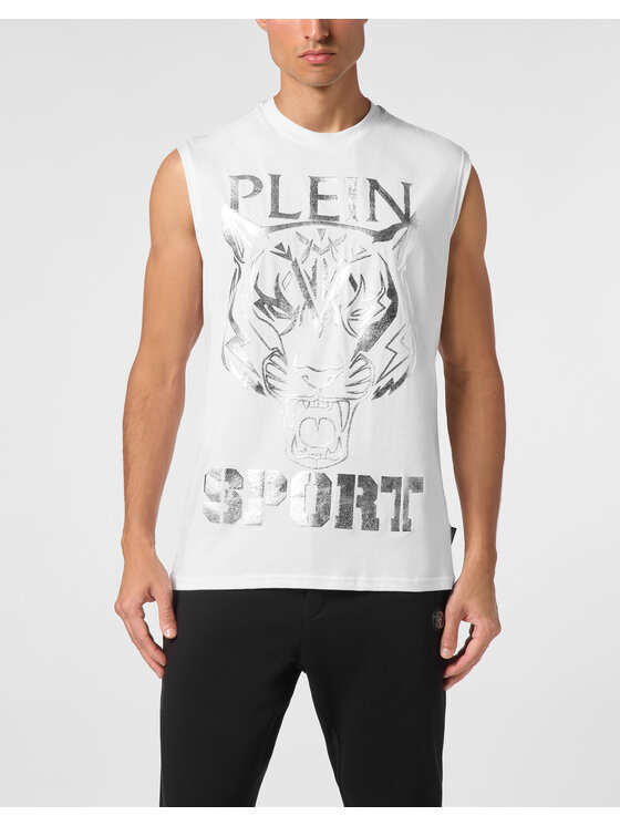 Plein Sport Plein Sport Tank top 10159 Biela Regular Fit