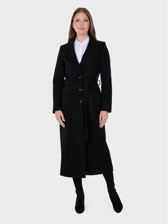 Evenemen Evenemen Płaszcz CLARA Czarny Regular Fit