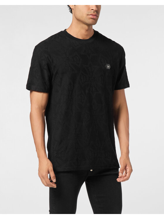 PHILIPP PLEIN PHILIPP PLEIN T-Shirt 26187 Czarny Regular Fit