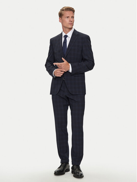 Boss Oblek H-Jeckson 50521676 Tmavomodrá Regular Fit