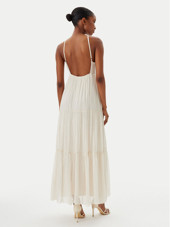 Haveone Haveone Sukienka letnia AFF-N011 Écru Loose Fit