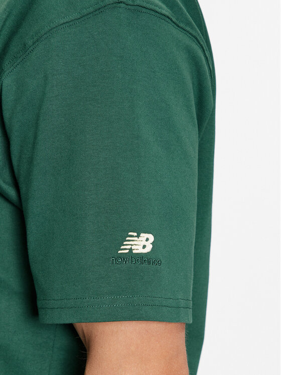 New Balance New Balance Tričko Athletics Varsity Graphic T-Shirt MT33551 Zelená Regular Fit