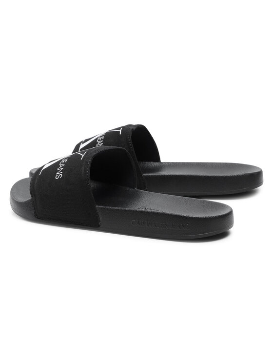 Calvin Klein Jeans Calvin Klein Jeans Šľapky Slide Monogram Co YM0YM00061 Čierna