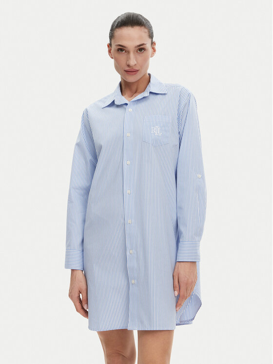 LAUREN RALPH LAUREN LAUREN RALPH LAUREN Cămașă de noapte ILN32315 Albastru Relaxed Fit