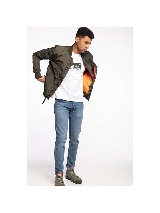 Alpha Industries Alpha Industries Kurtka przejściowa Ma-1 TT Szary Classic Fit