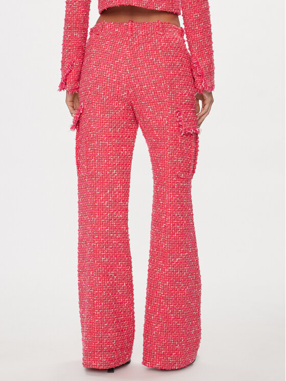 Patrizia Pepe Patrizia Pepe Kalhoty z materiálu 8P0601/A376-F592 Růžová Flare Fit