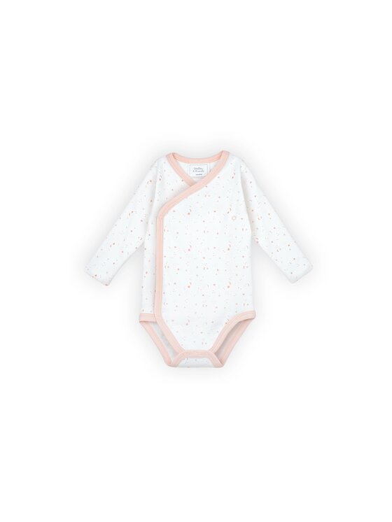 Stellou & friends Stellou & friends Komplet body dziecięcych Long Sleeve CROSS-BODY Różowy