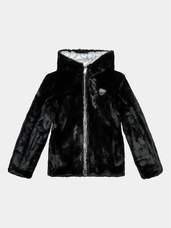 Guess Guess Prijelazna jakna J3BL05 WEYO0 Srebrna Regular Fit