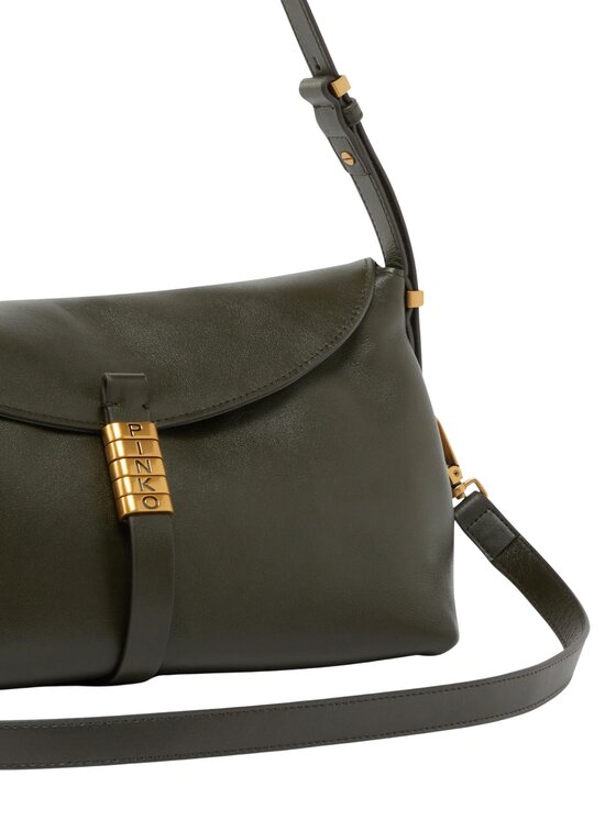 PINKO PINKO Borsa SADDLE HORIZONTAL CLASSIC VITE Grigio