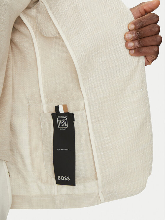 BOSS BOSS Sacou C-Hanry-252 50540742 Écru Slim Fit