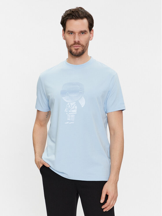 KARL LAGERFELD T-shirt 755400 541221 Svijetloplava Regular Fit