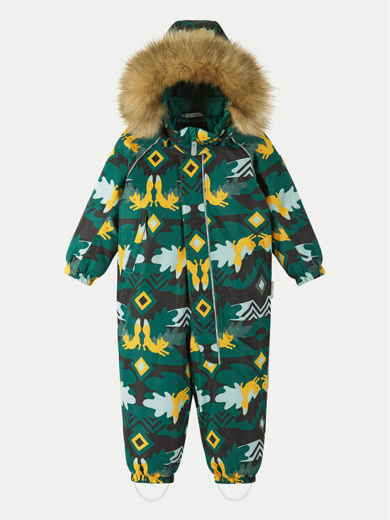 Reima Reima Ziemas kombinezons Lappi 5100129C Zaļš Regular Fit
