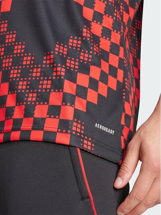 adidas adidas Koszulka techniczna Benfica Czarny Slim Fit