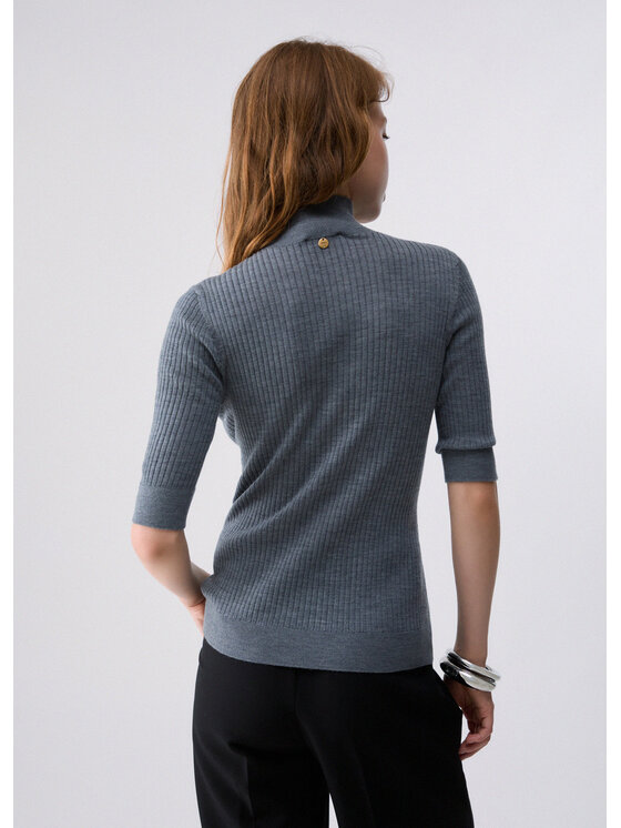 Liu Jo Liu Jo Sweter WF6101MA77Q02050 Szary Regular Fit