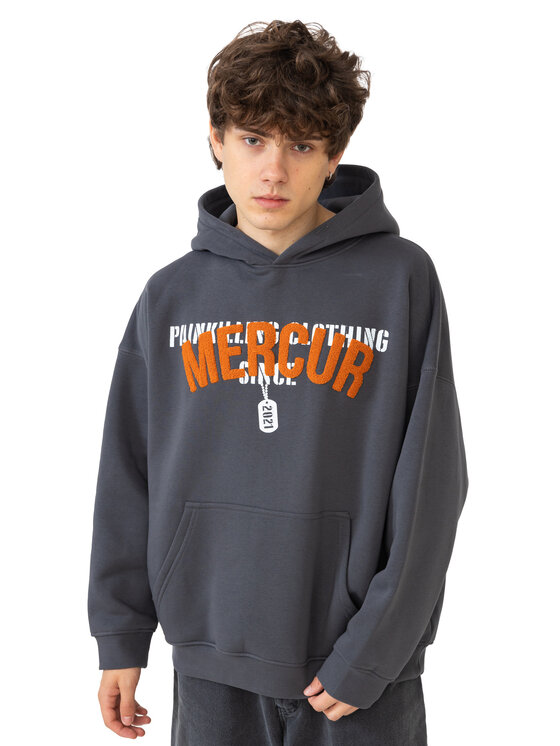 Mercur Mercur Bluza Military Szary Comfort Fit