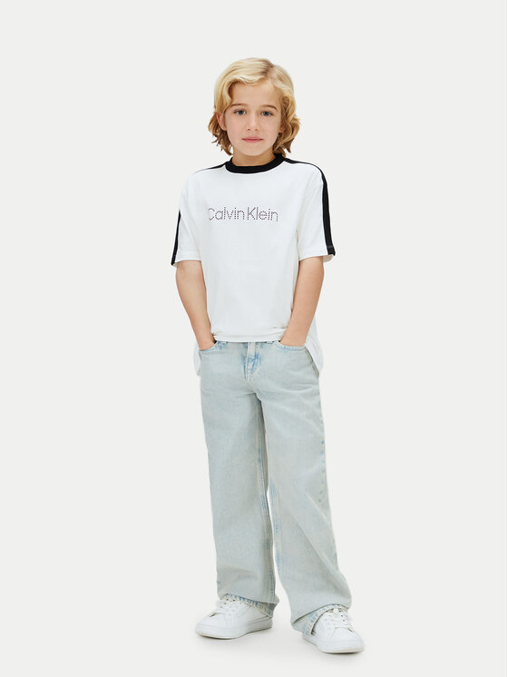 Calvin Klein Jeans Calvin Klein Jeans Tričko LVCKSJA01B Biela Regular Fit