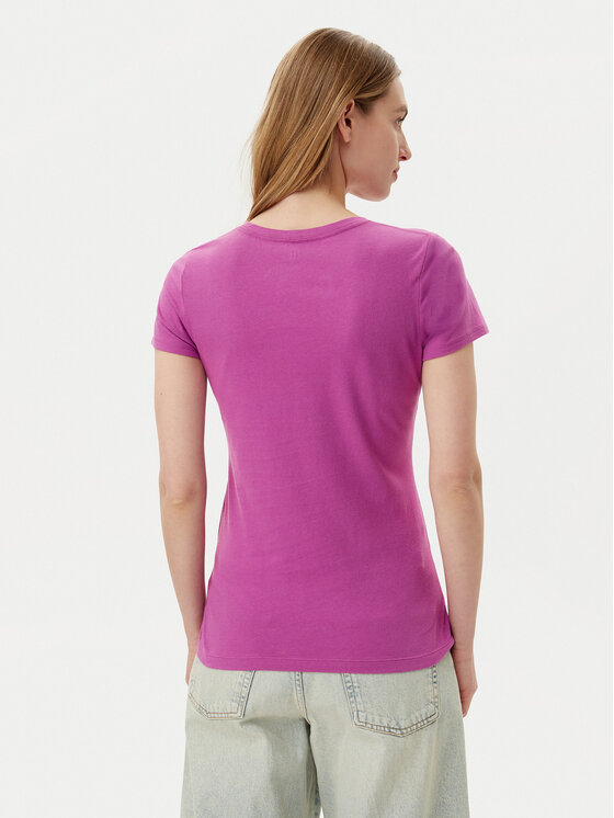 Gap Gap T-Shirt 776775-07 Fioletowy Regular Fit