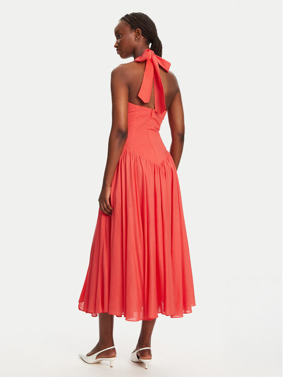 BARDOT BARDOT Coctailkleid Marabella Halter 59803DB1 Korallenfarben Regular Fit