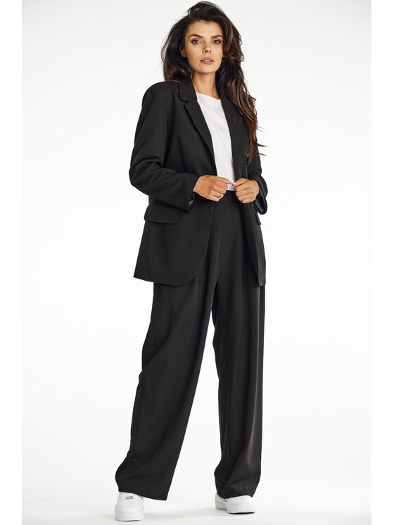 Awama Awama Dámske nohavice A674 Čierna Basic Fit