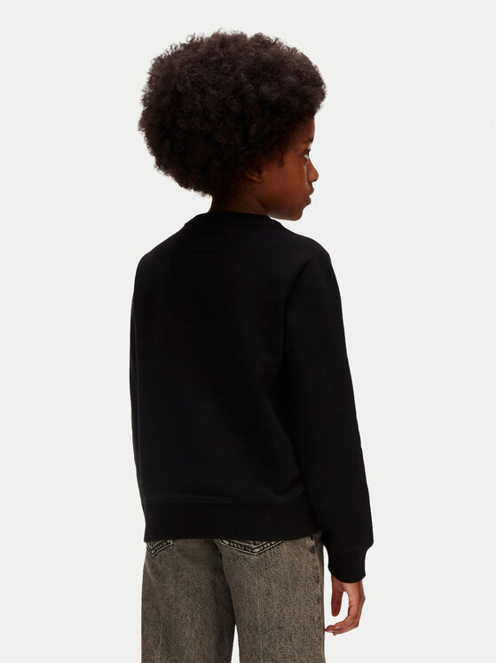 Calvin Klein Jeans Calvin Klein Jeans Džemperis ar kapuci Mini Badge LV1CKSJB33 Melns Regular Fit