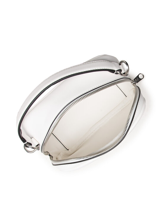 Calvin Klein Jeans Torebka Trapezoid Shadow Camera Bag K60K608382 Biały