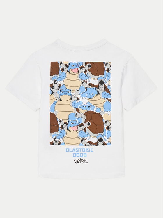 NAME IT NAME IT T-Shirt Jatin POKEMON 13238539 Biały Regular Fit