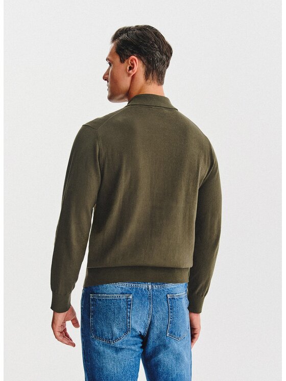 Pako Lorente Pako Lorente Sweter P25WF-2X-008 Zielony Classic Fit
