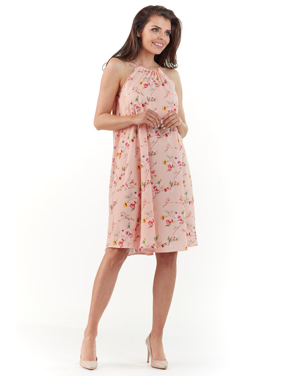 Infinite You Infinite You Sukienka letnia M175 Różowy Basic Fit