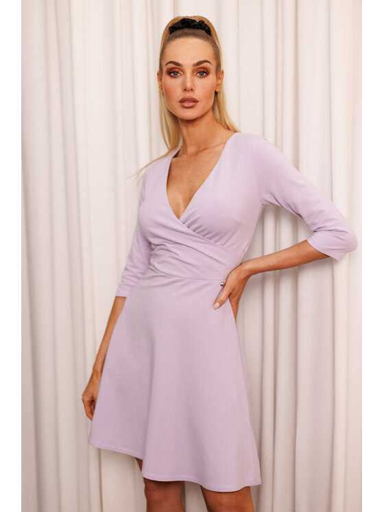 Made of Emotion Made of Emotion Večerní šaty M786 Fialová Generous Fit