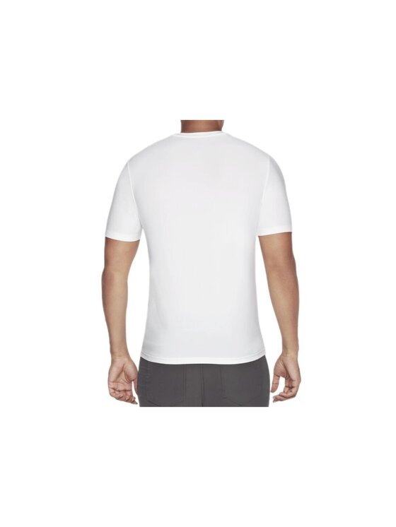 Skechers Skechers T-Shirt MTS360B-WHT Biały Regular Fit