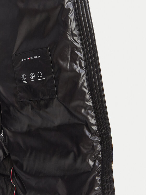 Tommy Hilfiger Tommy Hilfiger Pūkinė striukė WW0WW52913 Juoda Slim Fit