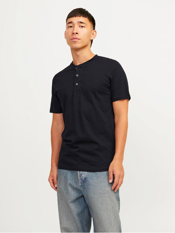 Jack&Jones Tricou Jprblunixs 12257965 Negru Slim Fit
