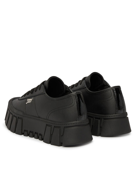 Tommy Jeans Tommy Jeans Sneakersy Tjw Platform Sneaker Leather Lc EN0EN03165 Čierna
