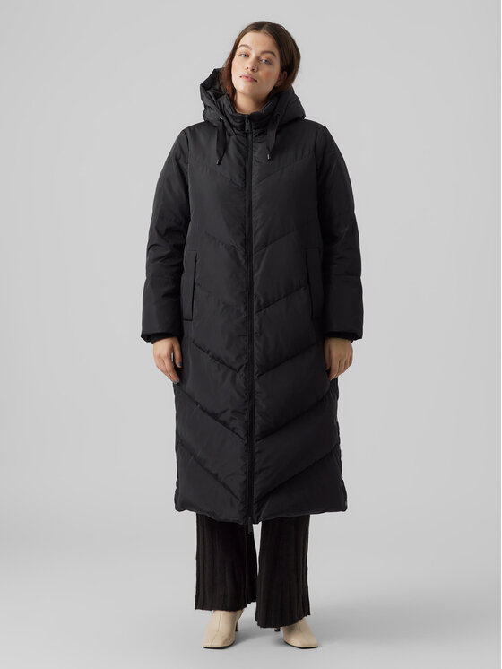 Vero Moda Curve Geacă din puf Lee 10276461 Negru Regular Fit