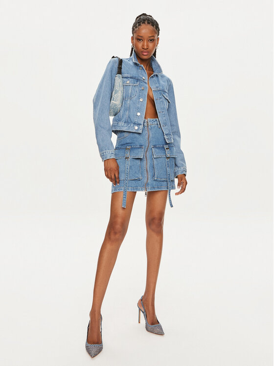 Gestuz Gestuz Spódnica jeansowa Zoy 10908709 Niebieski Slim Fit