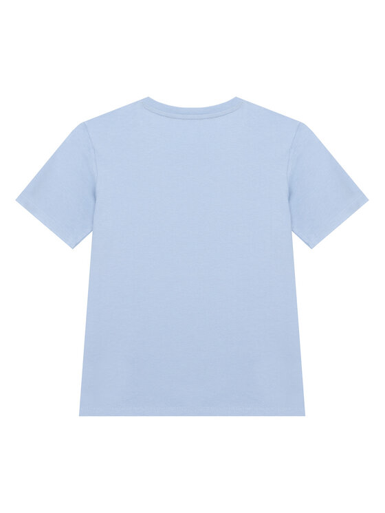 Guess Guess T-Shirt L6RI11 K8HM4 Błękitny Regular Fit