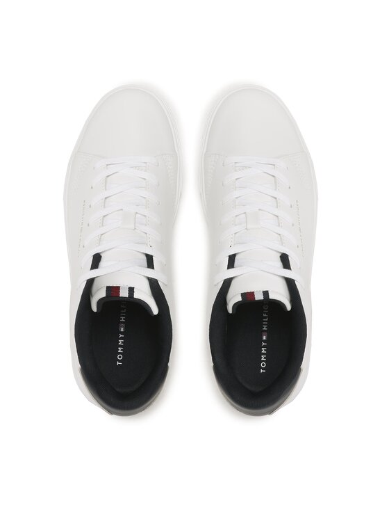 Tommy Hilfiger Tommy Hilfiger Tenisice Elevated Rbw Cupsole Leather FM0FM04487 Bijela