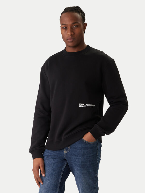 Karl Lagerfeld Jeans Karl Lagerfeld Jeans Sweatshirt B1M20052 Schwarz Regular Fit