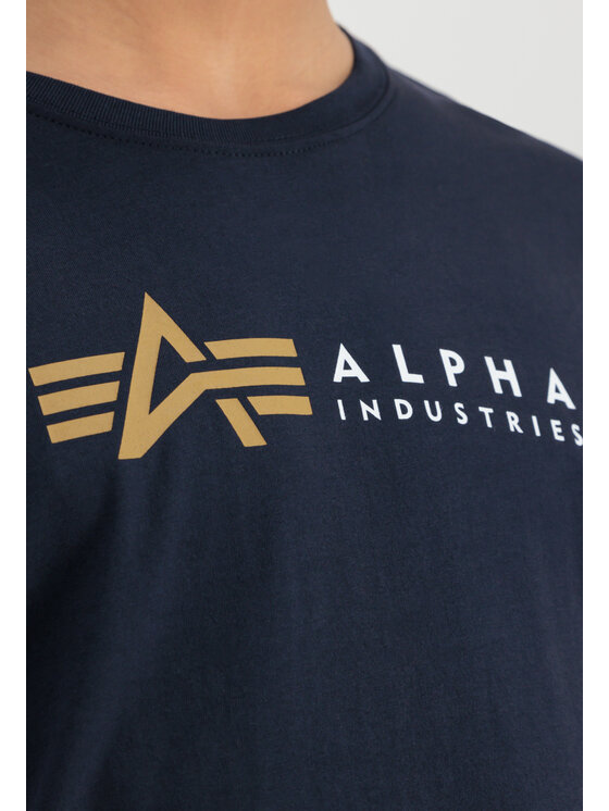 Alpha Industries Alpha Industries Tričko AI.118502-07-XL Tmavomodrá Regular Fit