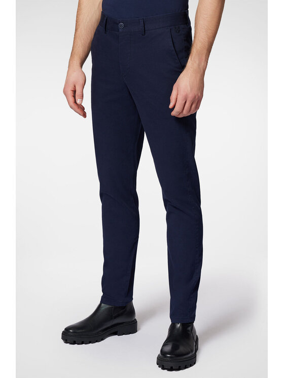 Próchnik Próchnik Chinosy PM2 SP082223000006 Granatowy Slim Fit