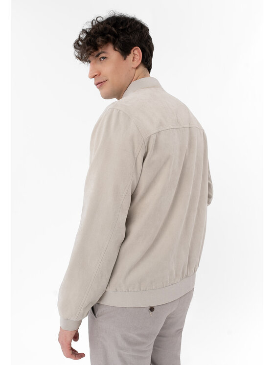Volcano Volcano Kurtka bomber J-SAMOS Szary Regular Fit